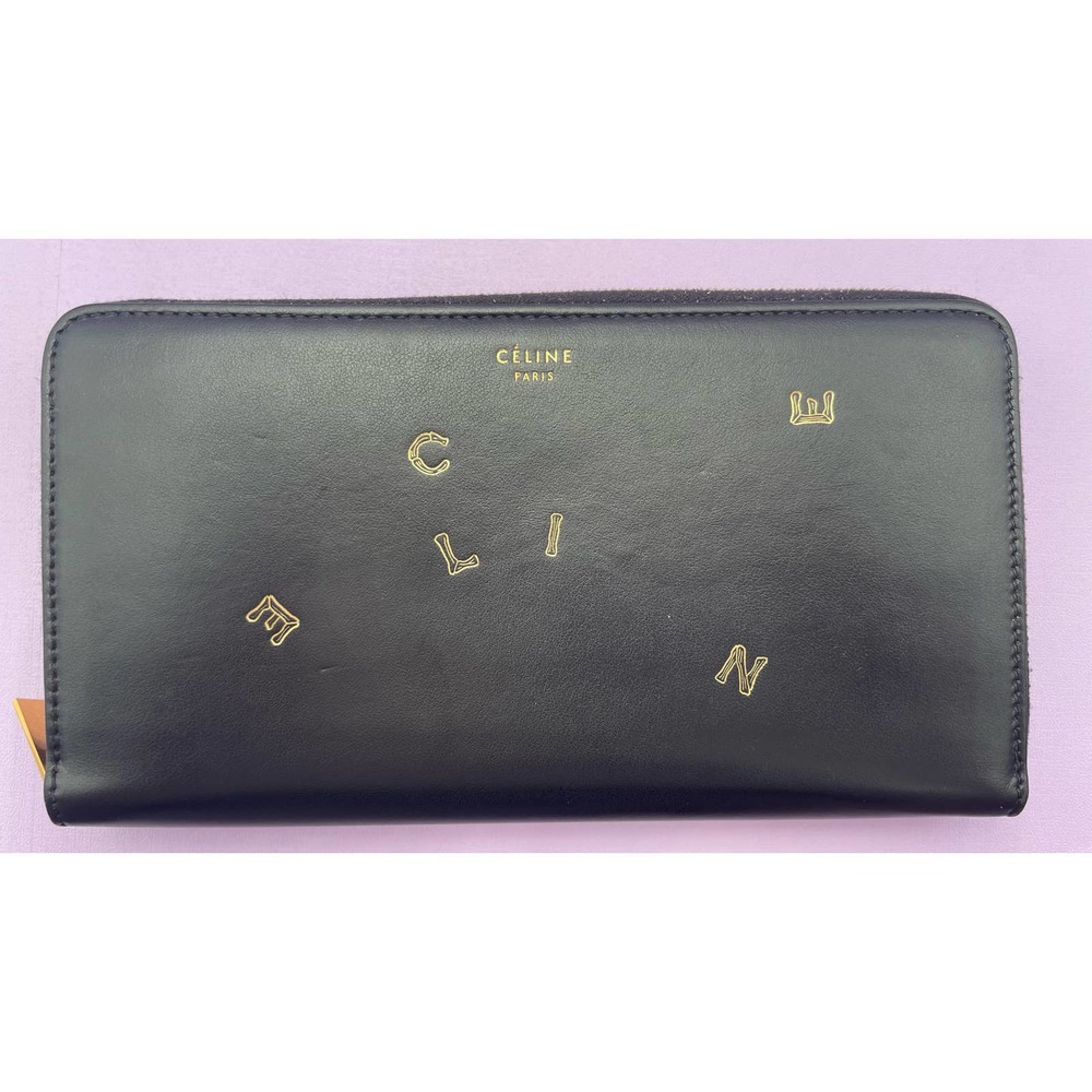 Celine Black Leather “ABC” Wallet - Picture 9 of 9